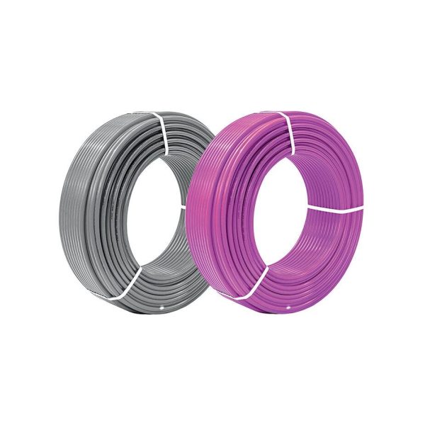 Труба для теплої підлоги PEX-B EVOH з кисневим бар'єром (PINK/SILVER)
